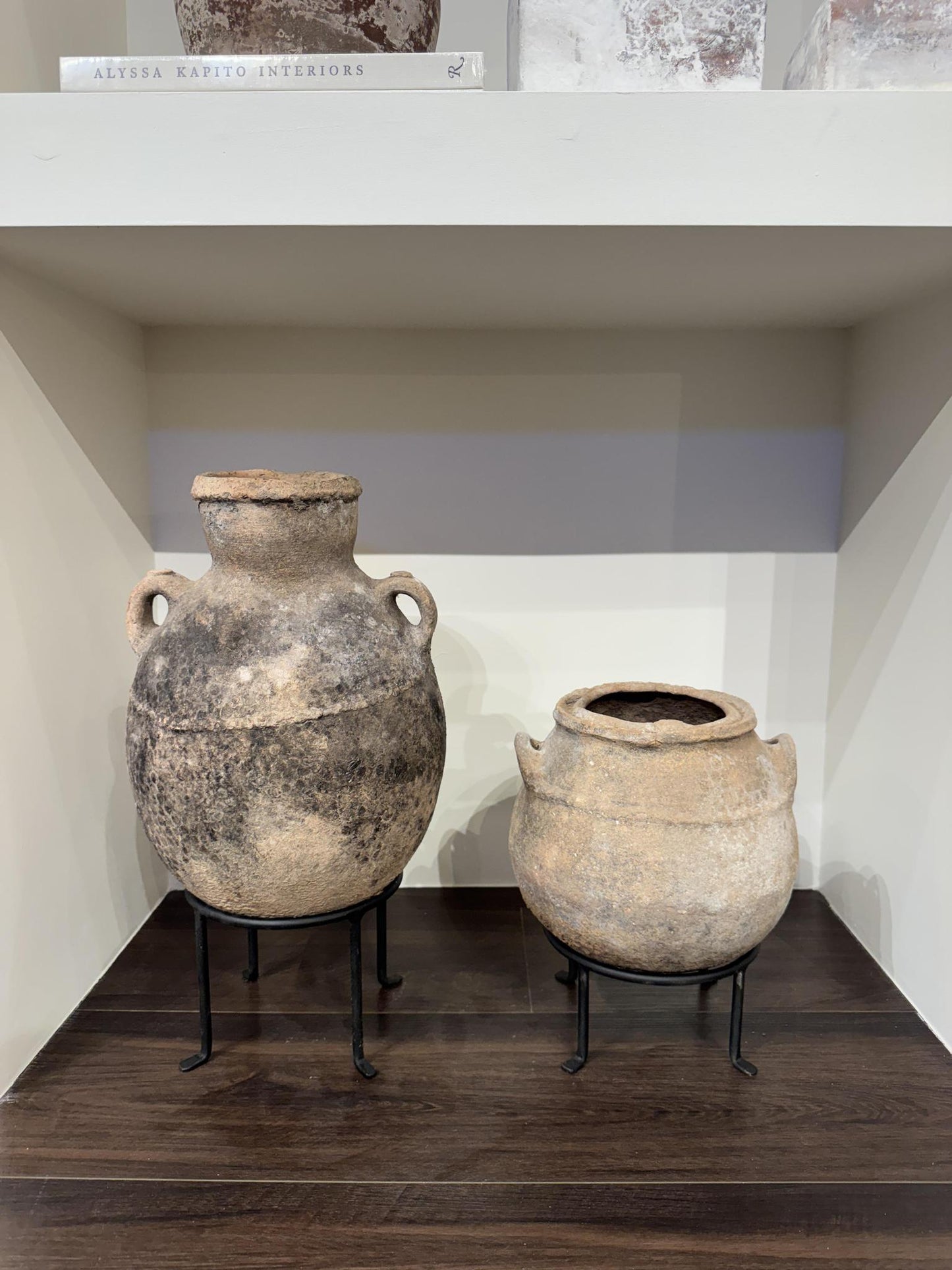Medium Moroccan Clay Vessel on Riser