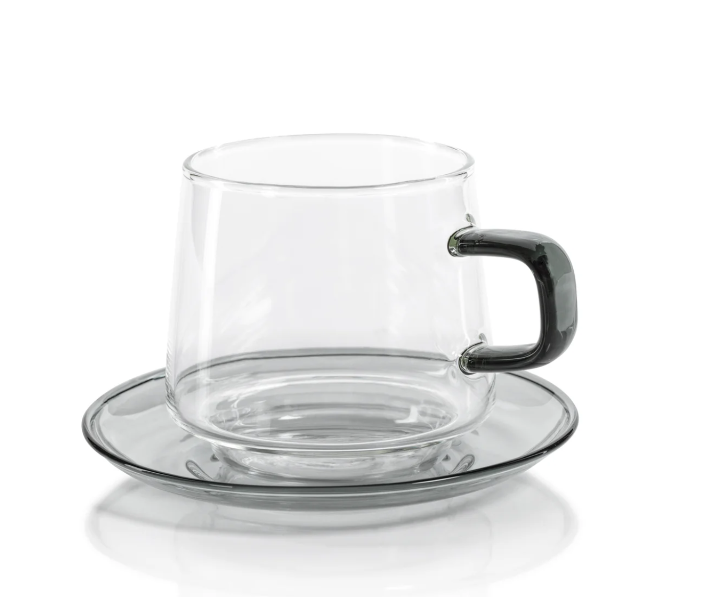 Glass Tea and Coffee Cup with Saucer Set