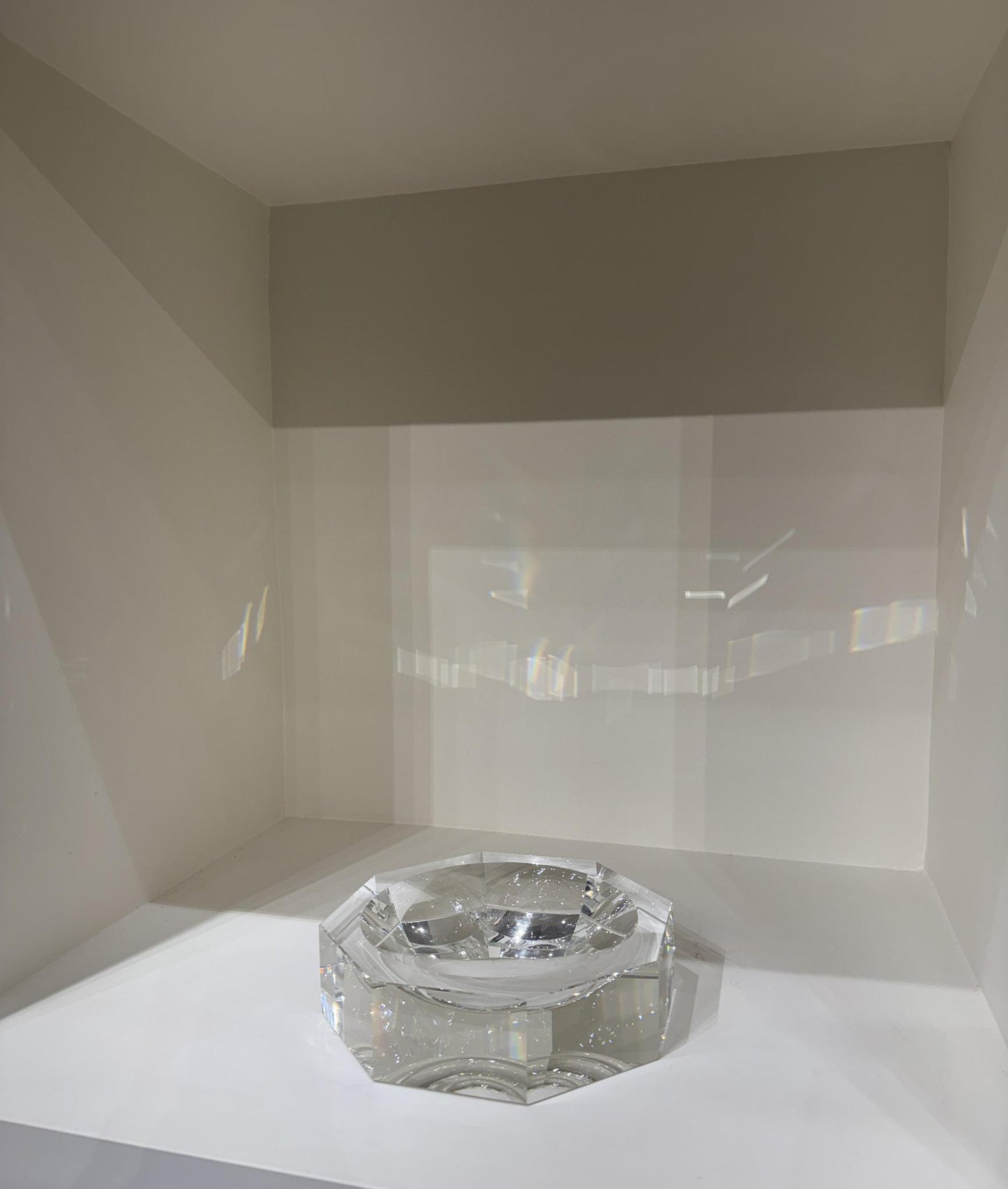 Glass Crystal Octagon Bowl