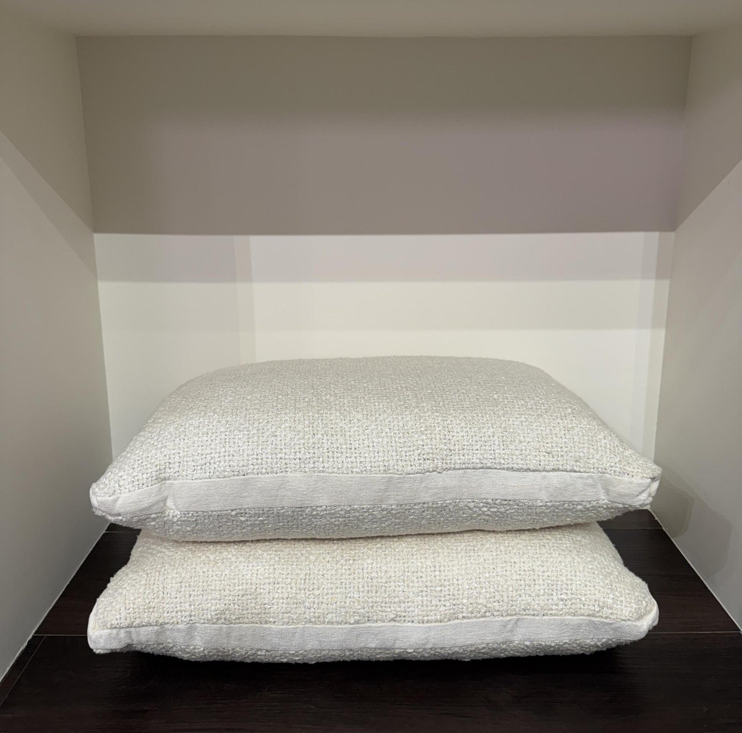 Ivory Knitted Pillow 14" x 24"