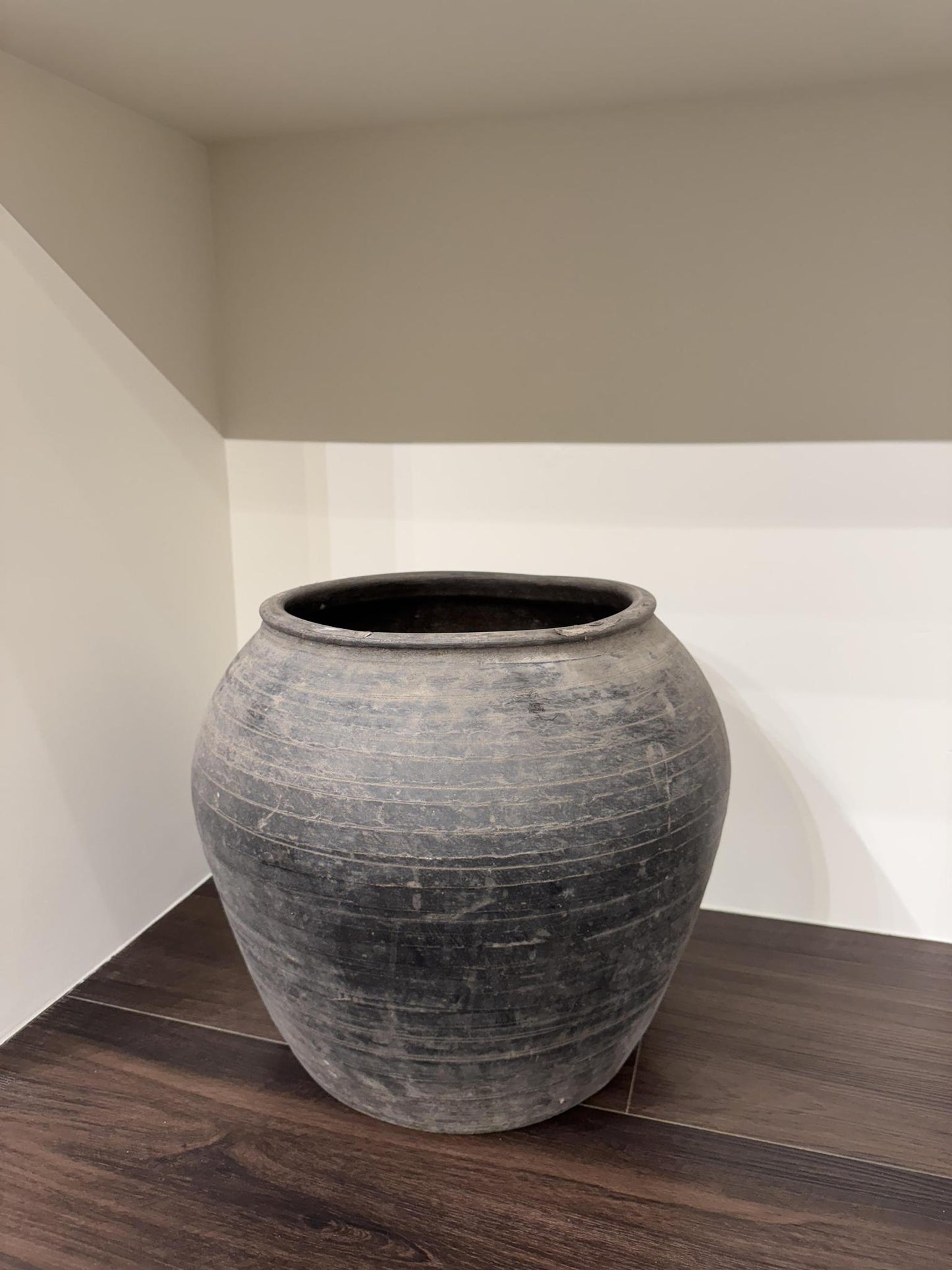 Black Large Terracotta Vessel