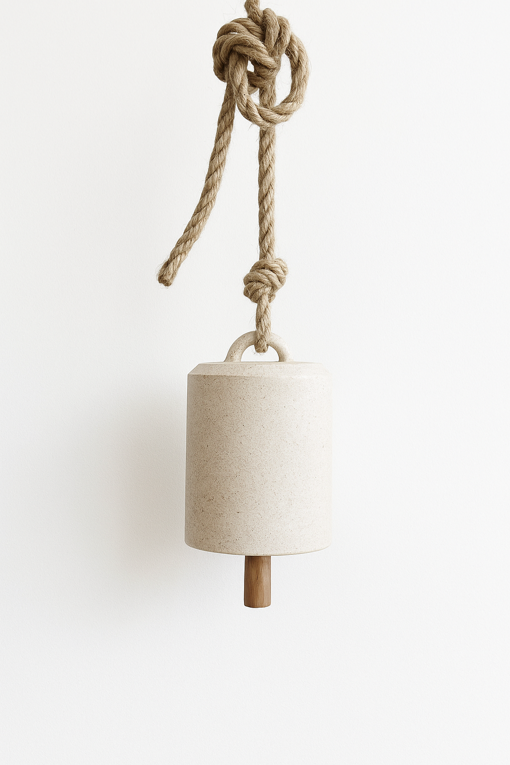 White Tall Thrown Bell