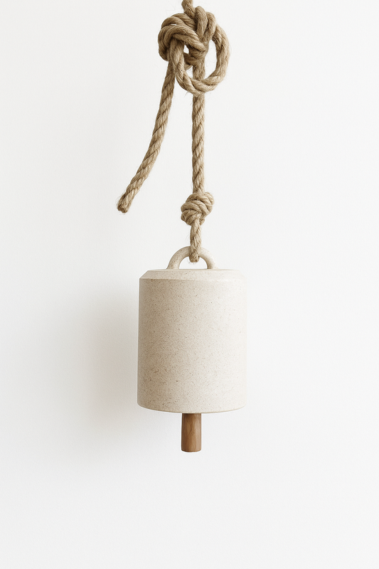 White Tall Thrown Bell