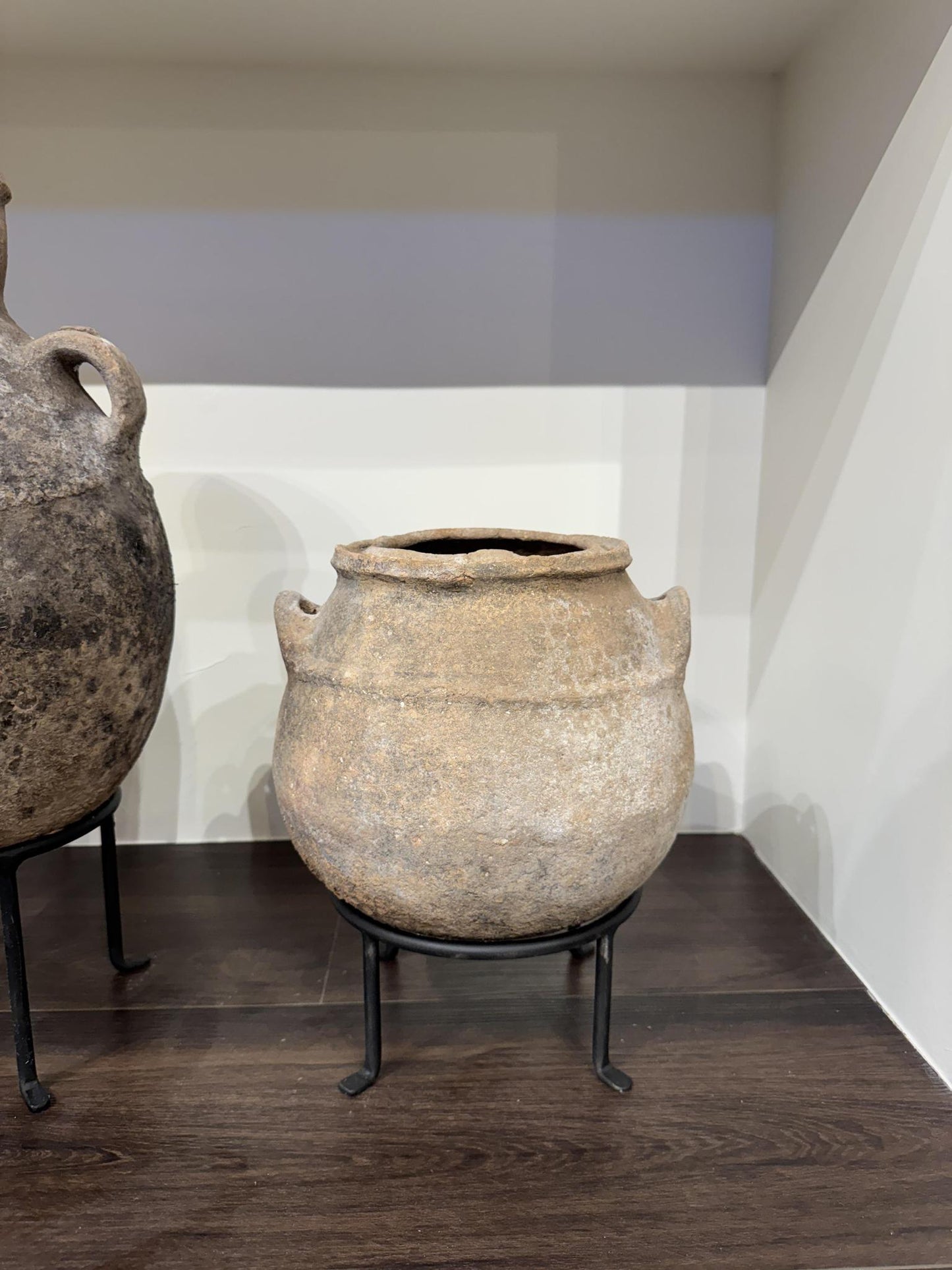 Medium Moroccan Clay Vessel on Riser