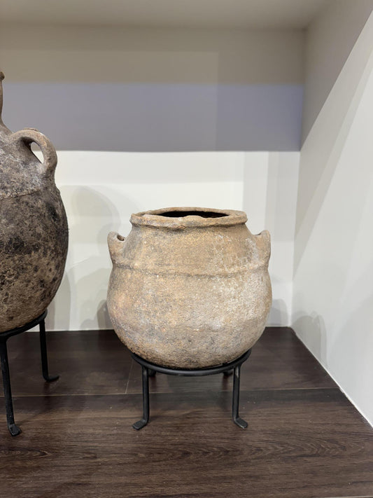 Medium Moroccan Clay Vessel on Riser