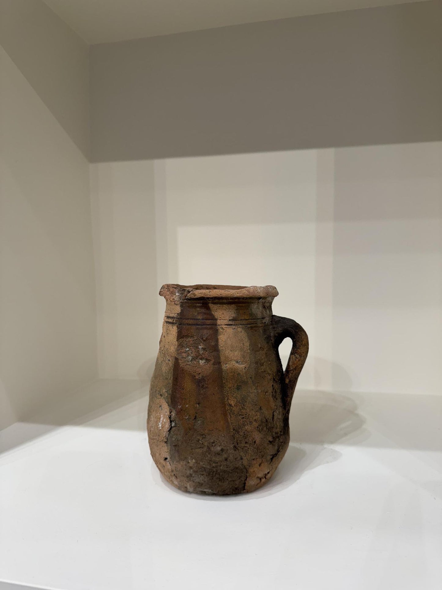 Moroccan Clay Vessel With Handle