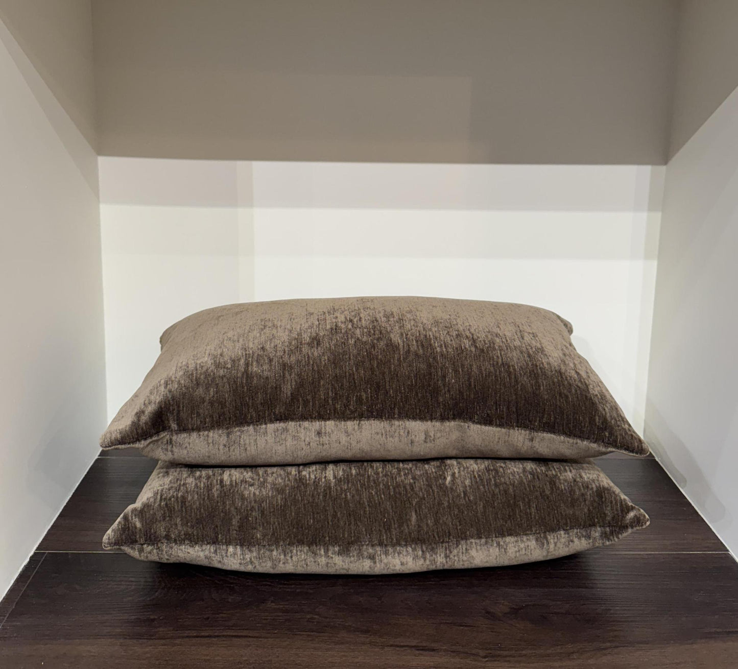 Brown Chenille Pillow 13" x 23"