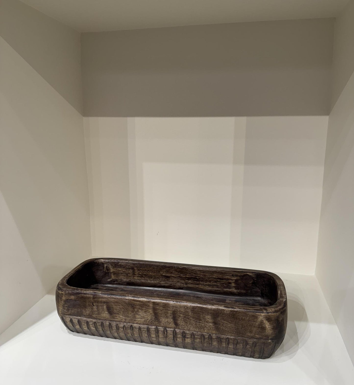 Elongated Wood Bowl