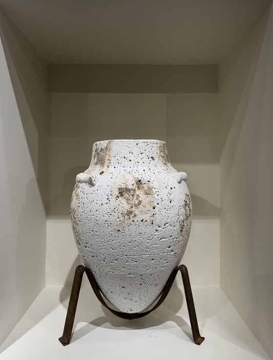 Ivory Vessel On Iron Legs