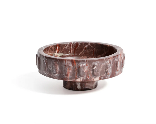 Red Levanto Marble Bowl