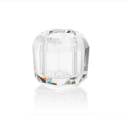 Mini Faceted Crystal Vase