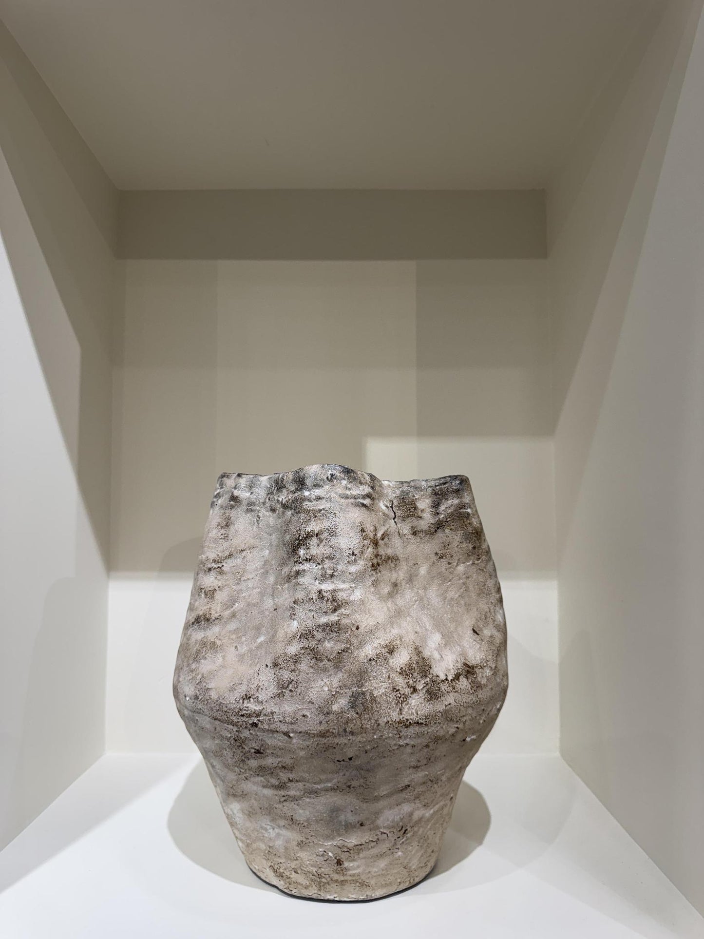 Ivory Large Clay Vessel