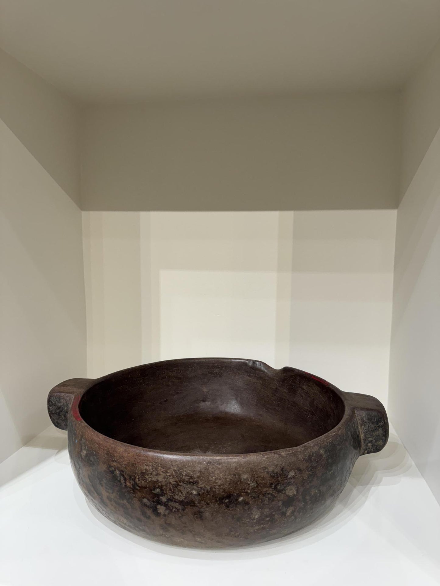 Low Stone Bowl With Handles