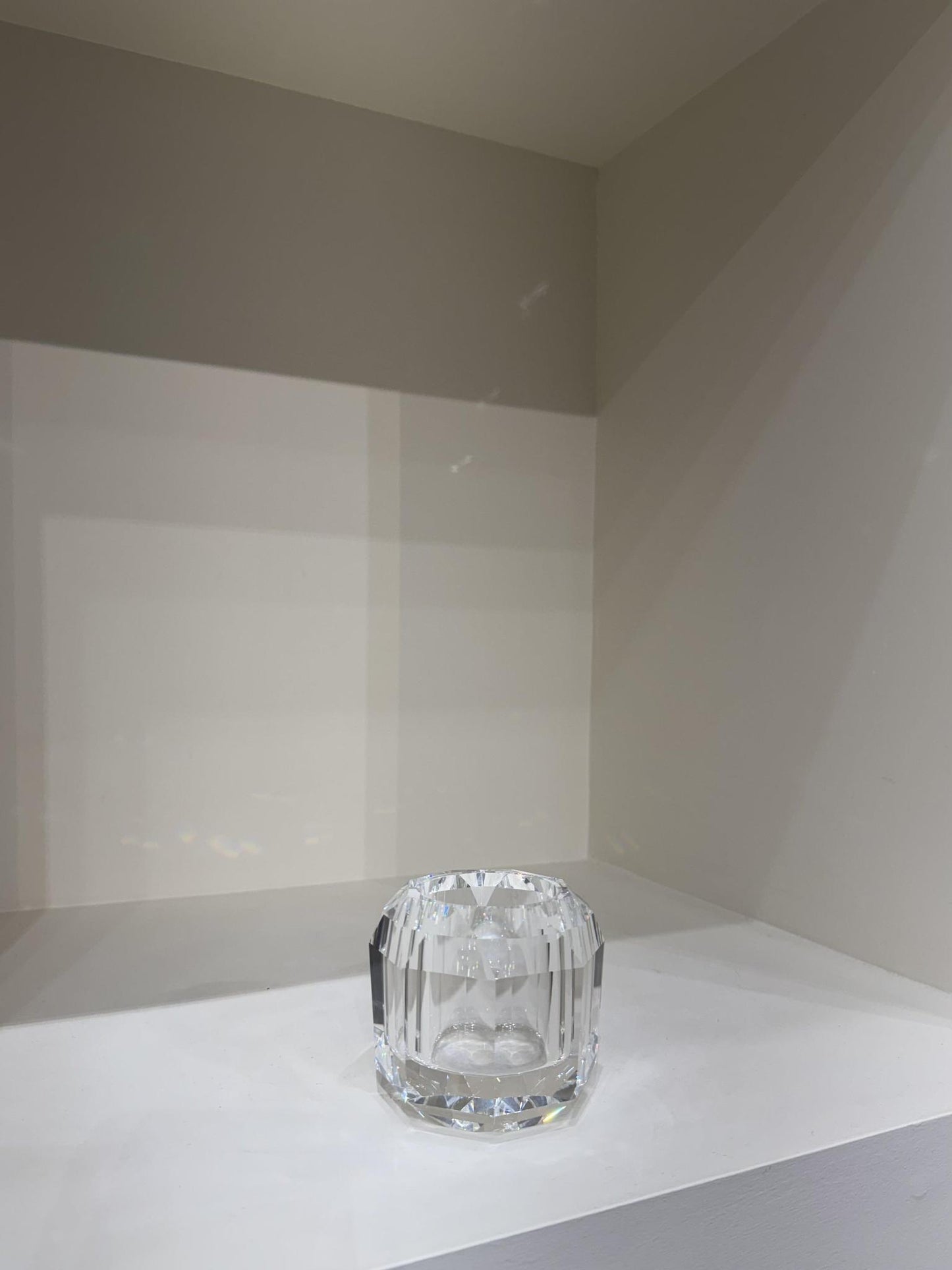 Mini Faceted Crystal Vase