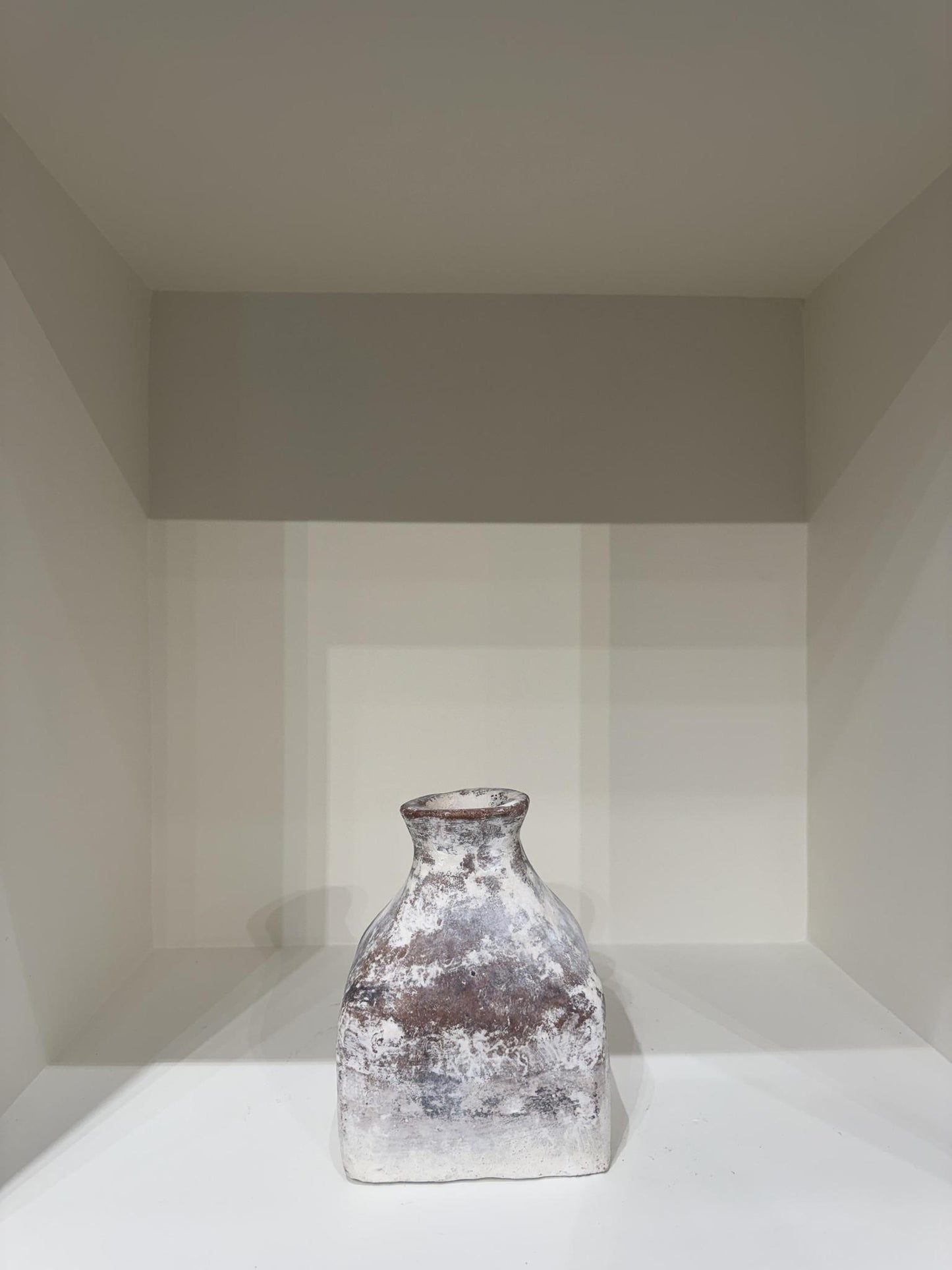 Small Square Terracotta Vase