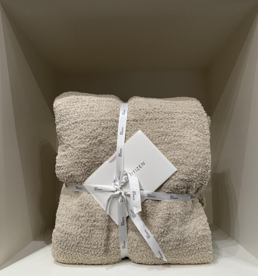 Tan Snug Throw Blanket