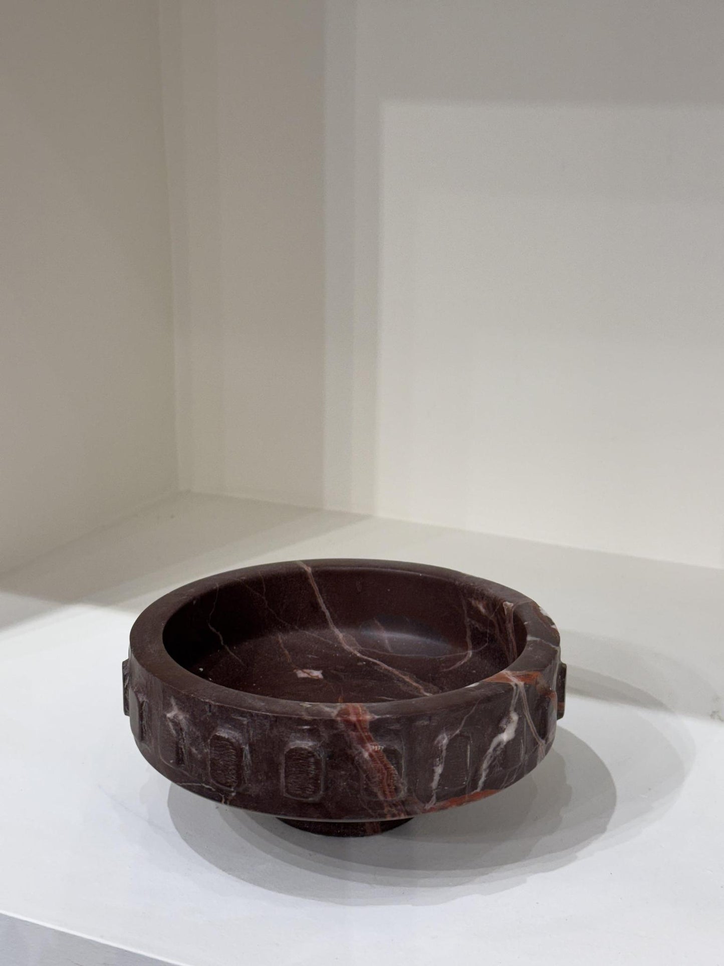 Red Levanto Marble Bowl