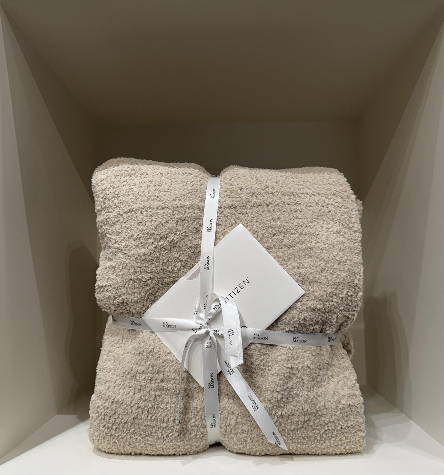 Tan Snug Throw Blanket