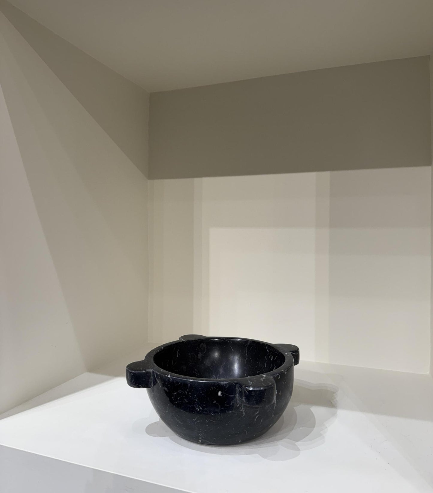 Black Large Marble Mortar