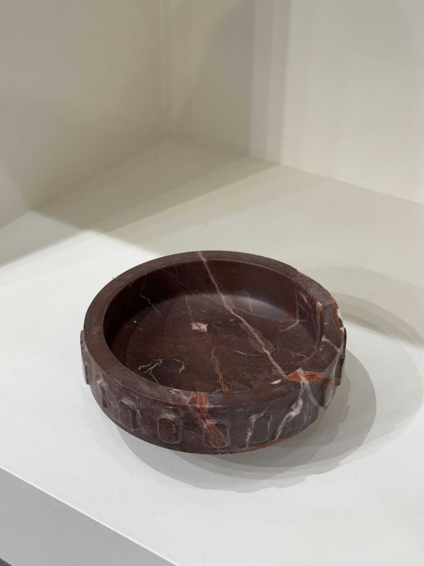 Red Levanto Marble Bowl