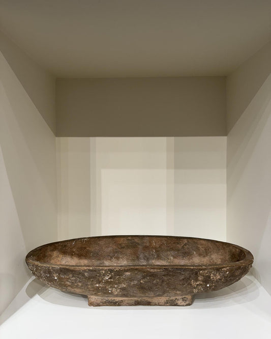 Elongated Clay Bowl