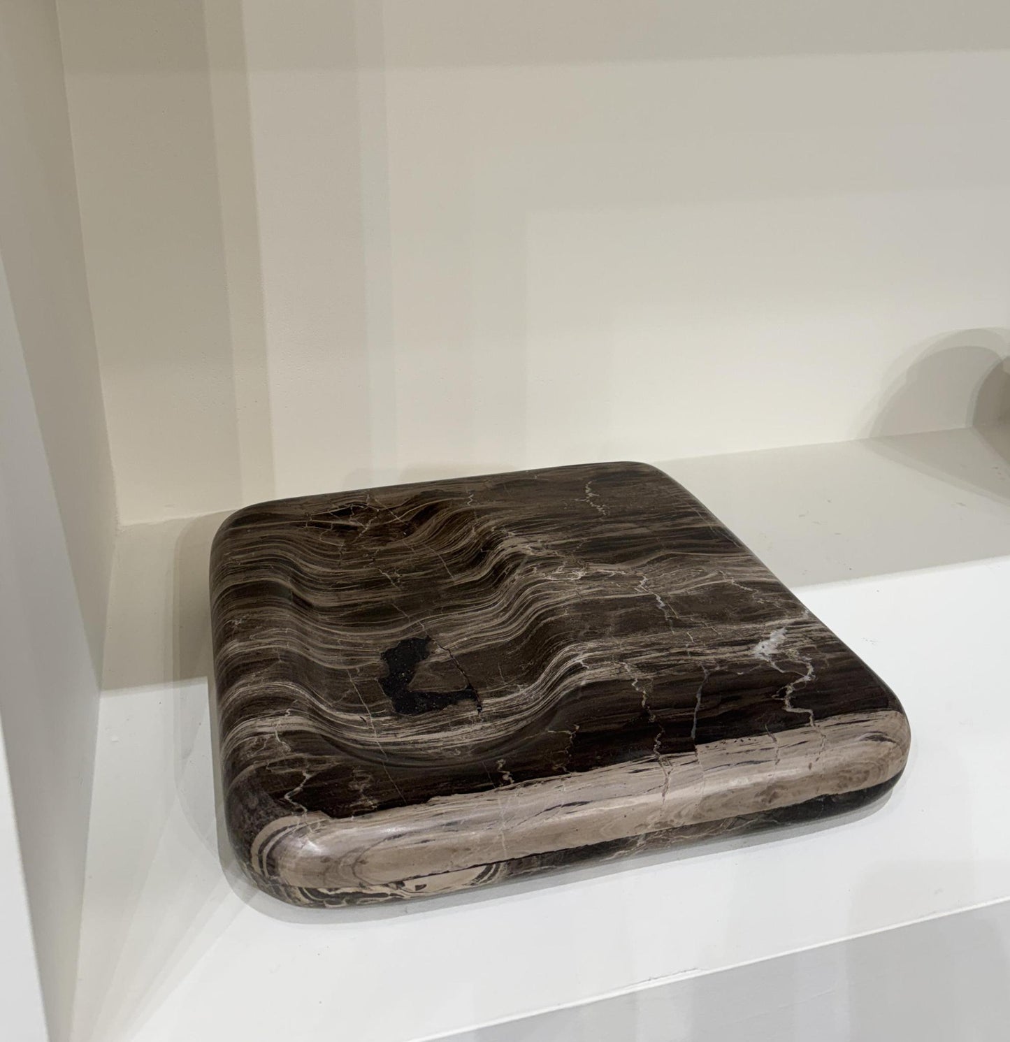 Rocky Brown Marble Catchall