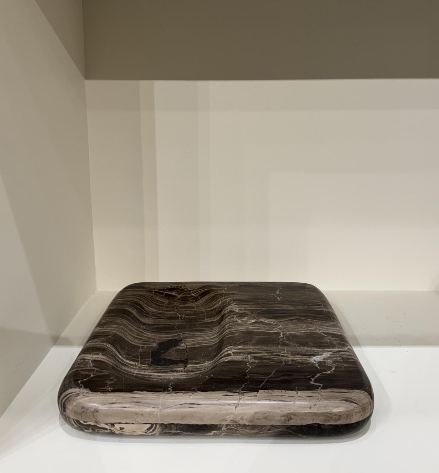 Rocky Brown Marble Catchall