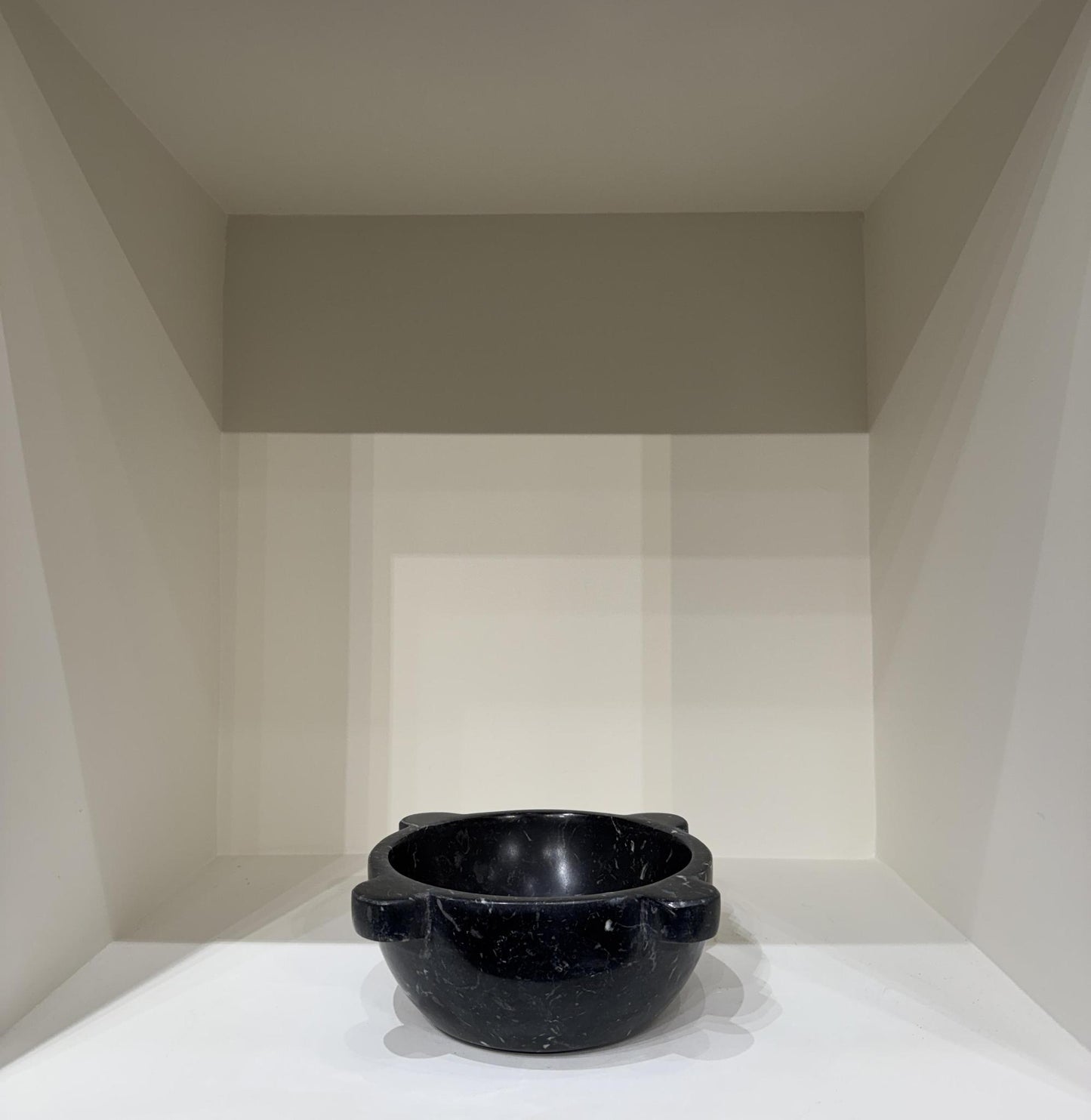 Black Large Marble Mortar
