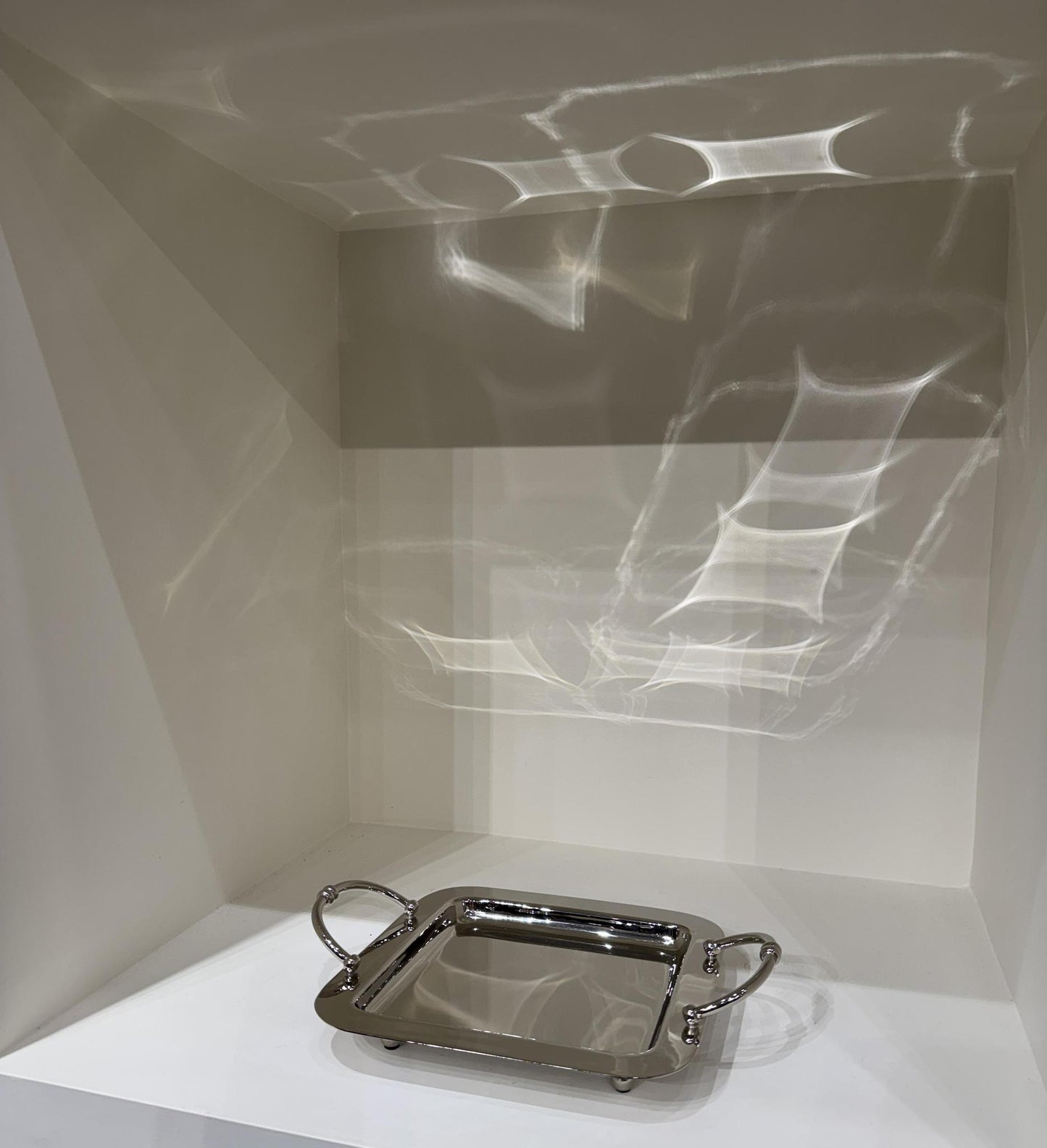 Small Polished Nickel Tray