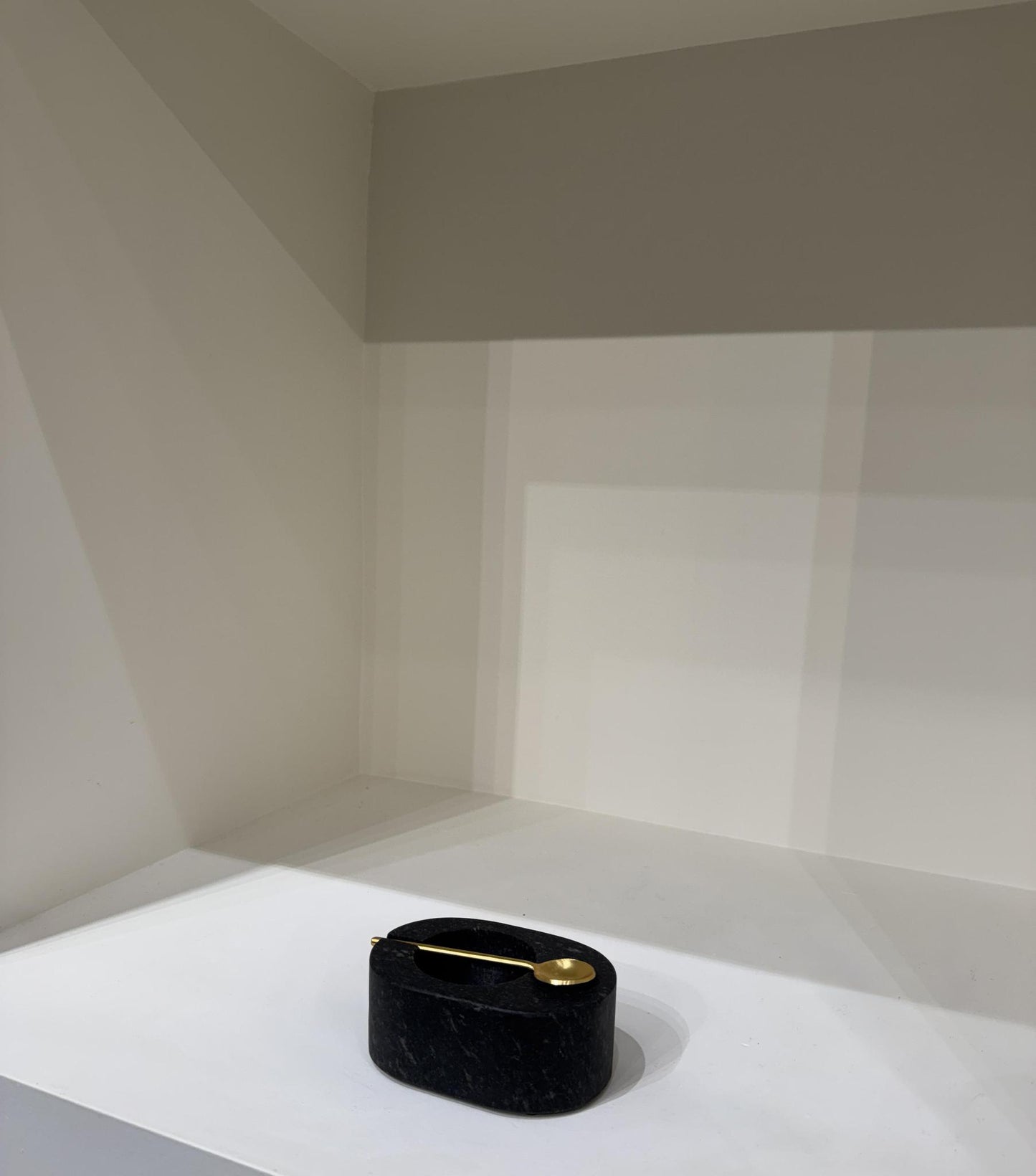 Marble Salt and Pepper Bowl With Spoon